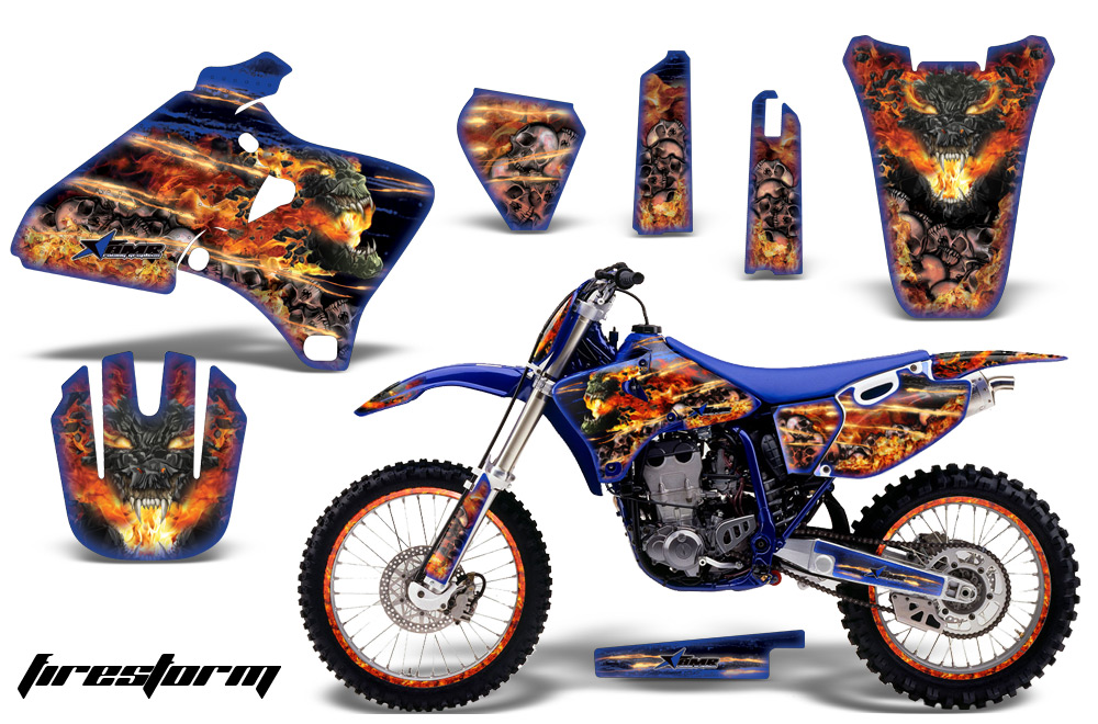 Yamaha YZ426F Graphics Kit FireStorm Blu